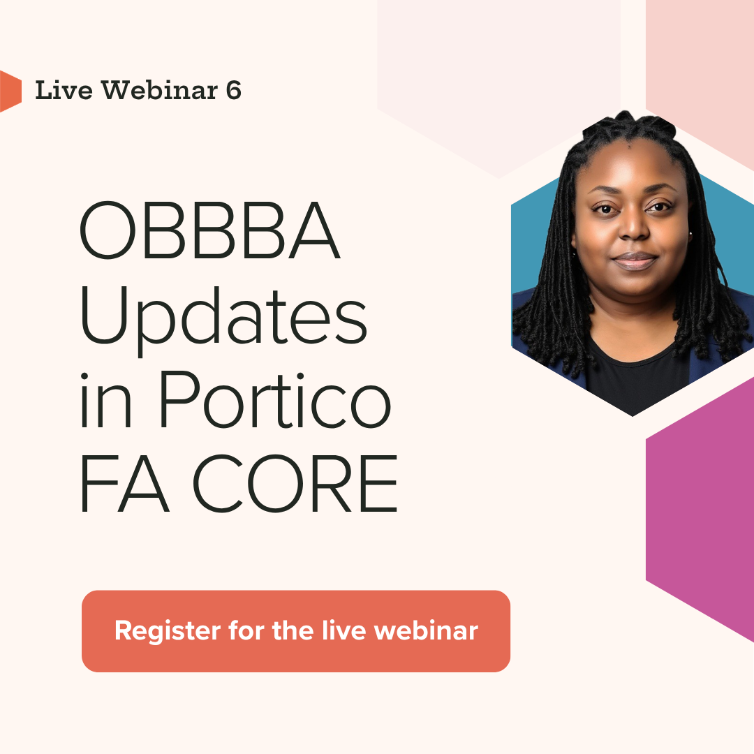 Thumbnail for webinar registration on OBBBA Updates in FA CORE