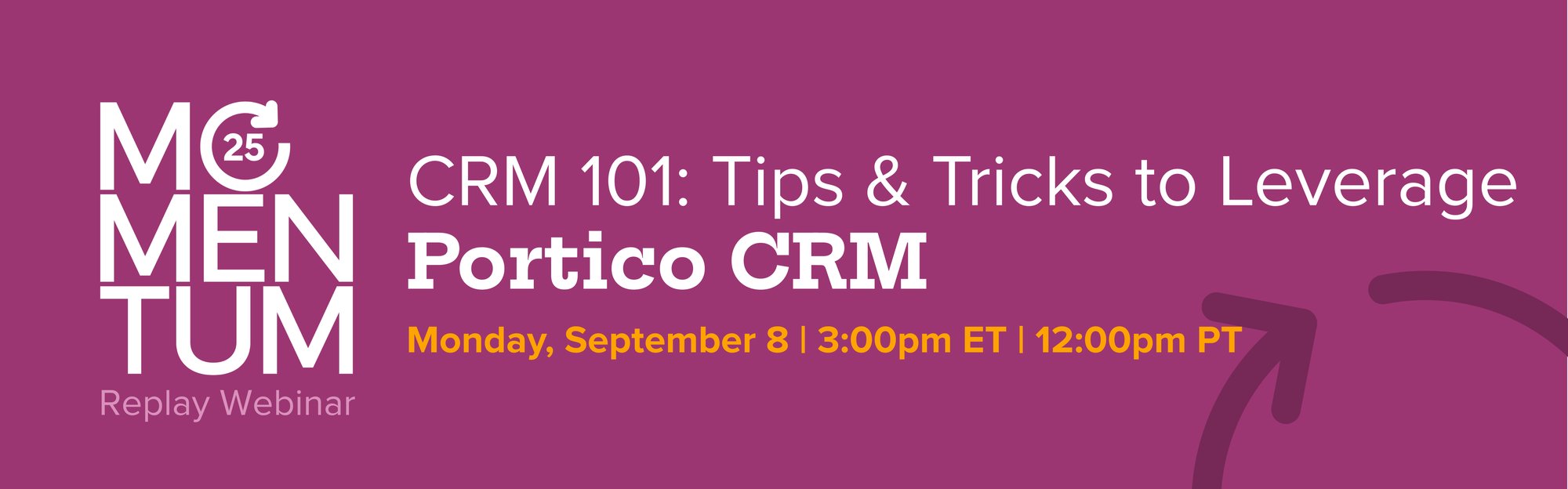 LP Header_Momentum Replay_CRM 101